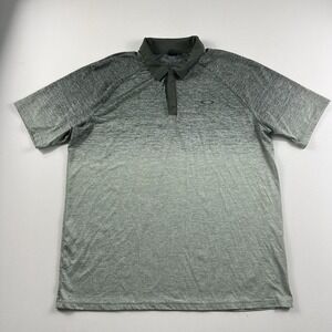 Oakley Polo Shirt Golf‎ Men's XL Green Short Sleeve Performance Stretch